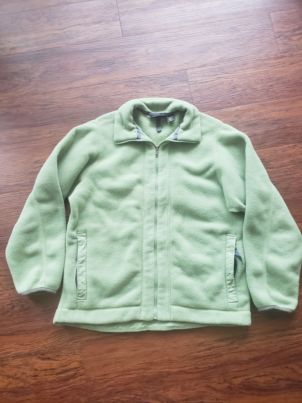 Patagonia Synchilla Women's Light Green Fleece Jacket Size L Full Zip Vintage